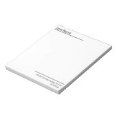 Bloc-notes personnel minimaliste moderne (Tourné)