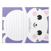 Bloc-notes personnel pour enfants Kitty Cat Cube (Devant)