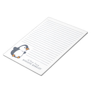 Bloc-notes personnel pour enfants Penguin