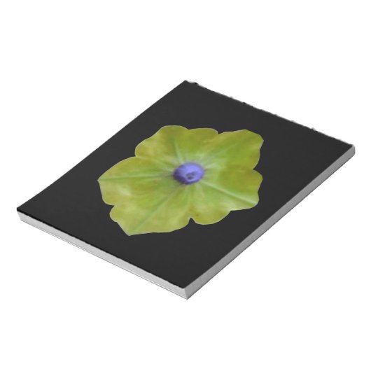 Bloc-notes Petunia vert et bleu (Tourné)