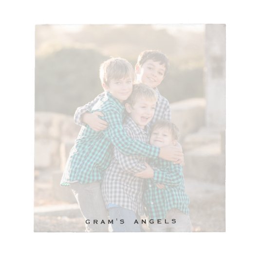 Bloc-notes photo personnalisé, photo complète | ef (Devant)