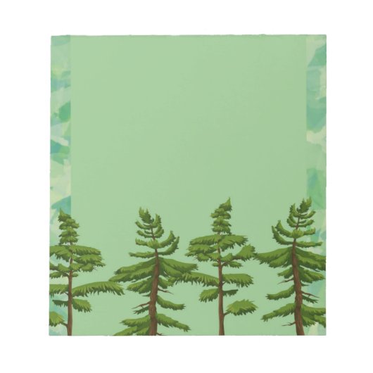 Bloc-notes Pin Vert (Devant)