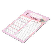 Bloc-notes Pink Family Repas Planner avec Koala (Incliné)