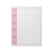 Bloc-notes PINK HEART QUILT 11x8.5 (Tourné)