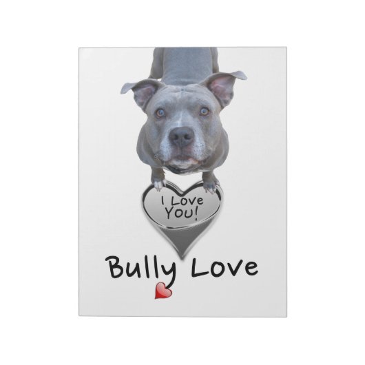 Bloc-notes Pitbull Bully Love (Tourné)