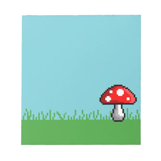 Bloc-notes Pixel Champignon (Devant)