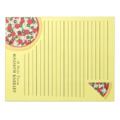 Bloc-notes Pizza Suprême Combo Mignon pour Enfants (Devant)