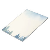 Bloc-notes plaine pour les pins bleus d'hiver (Incliné)