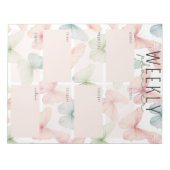 Bloc-notes Planificateur Hebdomadaire Papillon Pas (Devant)