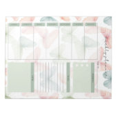 Bloc-notes planificateur hebdomadaire Papillon Pas (Devant)