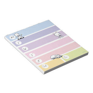 Bloc-notes planificateur hebdomadaire Westie