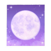 Bloc-notes Pleine lune pourpre (Devant)