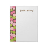 Bloc-notes Pois Candy personnalisé (Tourné)