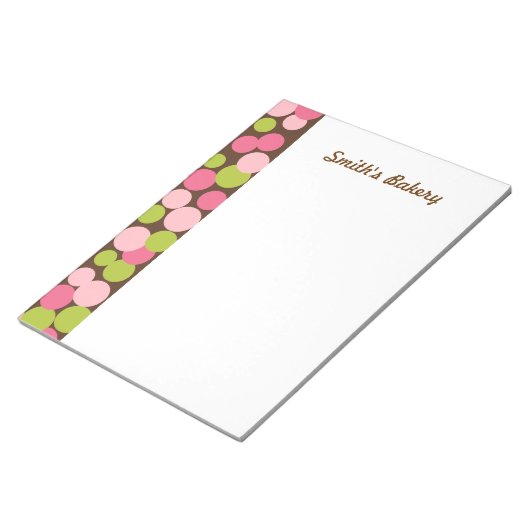 Bloc-notes Pois Candy personnalisé (Incliné)