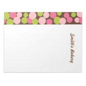 Bloc-notes Pois Candy personnalisé (Devant)
