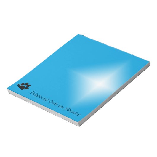 Bloc-notes - Polydactyle Les chats sont des Miracl (Tourné)