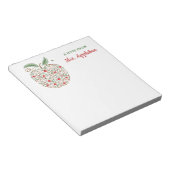Bloc-notes pomme pour enseignant Graines de connai (Incliné)