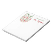 Bloc-notes pomme pour enseignant Graines de connai (Tourné)