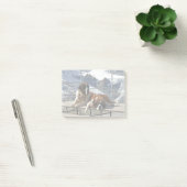 Bloc-notes post-it 2 St-Bernard posant (Bureau)
