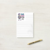 Bloc-notes Post-it® 3M ligné squelette Ne pas déra (Sur un bureau)