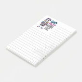 Bloc-notes Post-it® 3M ligné squelette Ne pas déra (Incliné)