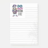 Bloc-notes Post-it® 3M ligné squelette Ne pas déra (Devant)