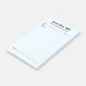 Bloc-notes Post-It 4" x 6" Bleu pour prescription (Incliné)
