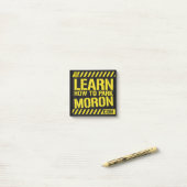 Bloc-notes Post-It 7,5 x 7,5 cm - Apprenez à garer (Sur un bureau)