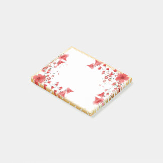 Bloc-notes post-it à cadre rose