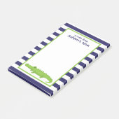 Bloc-notes post-it Alligator Rugby Stripes (Incliné)