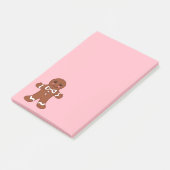 Bloc-notes Post-It en forme de biscuits au gingemb (Incliné)