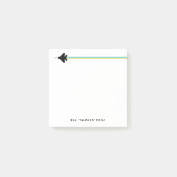 Bloc-notes post-it Fighter Jet Striped Custom Name
