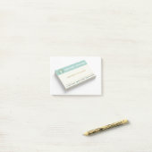 Bloc-notes Post-it personnalisable pour l'immobili (Sur un bureau)