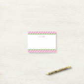 Bloc-notes Post-it personnalisé En vichy mignon (Sur un bureau)