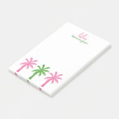 Bloc-notes post-it personnalisé Preppy Palm Trees (Incliné)