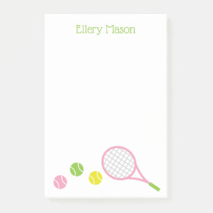 Bloc-notes Post-it personnalisé Preppy Tennis