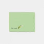 Bloc-notes Post-it - Plume verte (Devant)