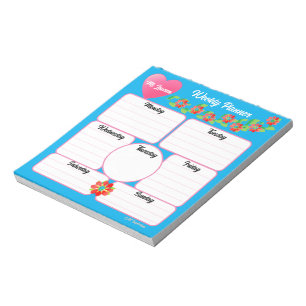 Bloc-notes pour agencement de fleurs de planificat