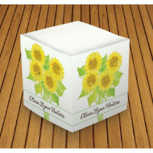 Bloc-notes pour autocollants tournesol vibrant
