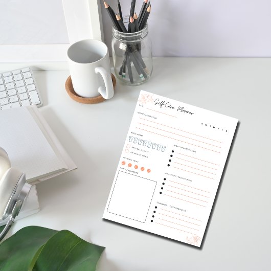 Bloc-notes pour autosoins quotidiens