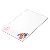 Bloc-notes pour bonbons de nom personnalisé (Incliné)