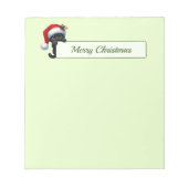 Bloc-notes pour Bonnes Fêtes de chat de Noël (Devant)
