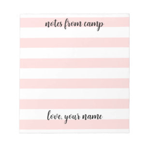 Bloc-notes pour camp d'été pour filles personnalis