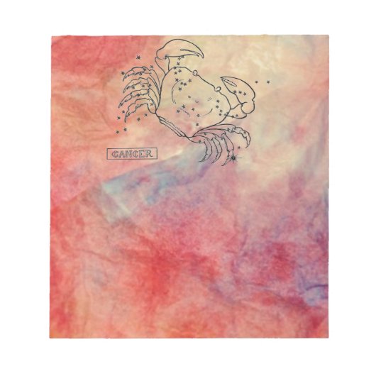 Bloc-notes pour cancer du marbre rose (Devant)
