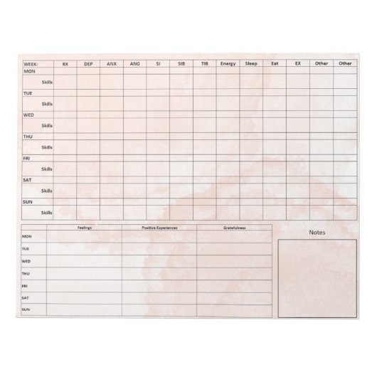 Bloc-notes pour carte laitière DBT - 40 feuilles r (Devant)