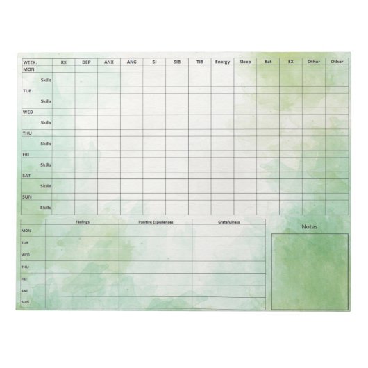 Bloc-notes pour carte laitière DBT - 40 feuilles v (Devant)