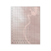 Bloc-notes pour carte laitière DBT - Rose de 40 fe (Tourné)