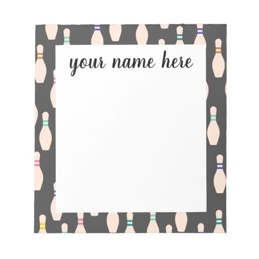 Bloc-notes pour casiers personnalisés (Devant)