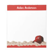 Bloc-notes pour Casquette de base-ball de monogram (Devant)