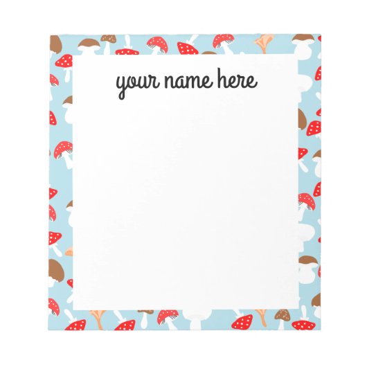 Bloc-notes pour champignons personnalisés (Devant)